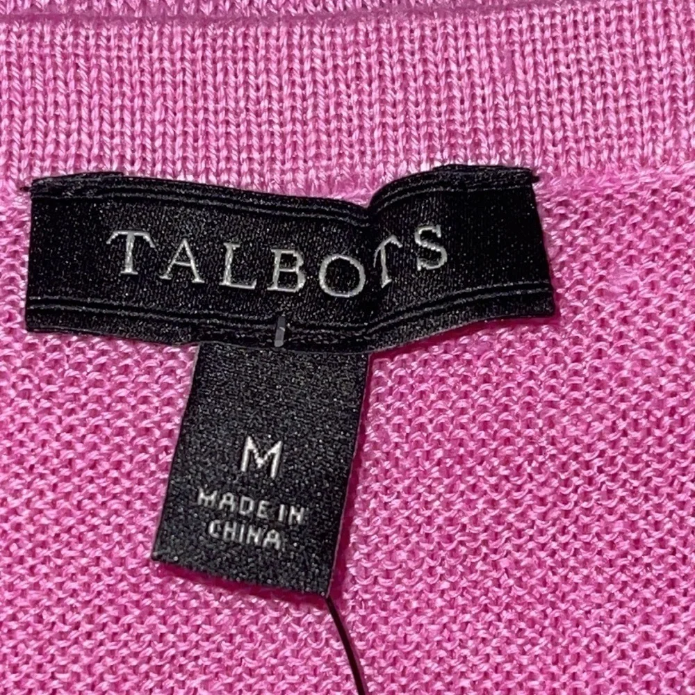 NWT Talbots 100% Linen Pink Tunic Sz. MD. - Picture 8 of 12